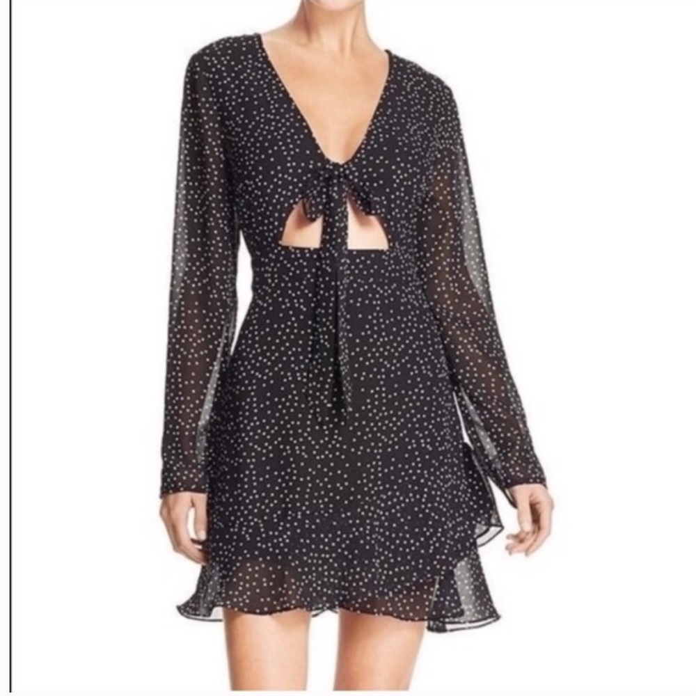Cotton Candy LA Black Polka Dot dress